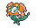 #671 Florges (Orange Flower)