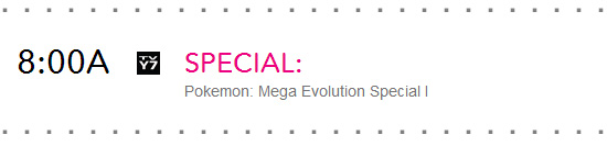 Pokemon Mega Evolution Special I Cartoon Network Schedule