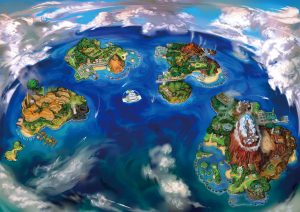 pokemon sun pokemon moon alola region map
