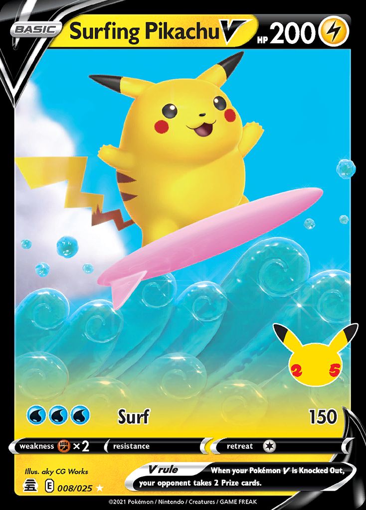 Surfing Pikachu-V
