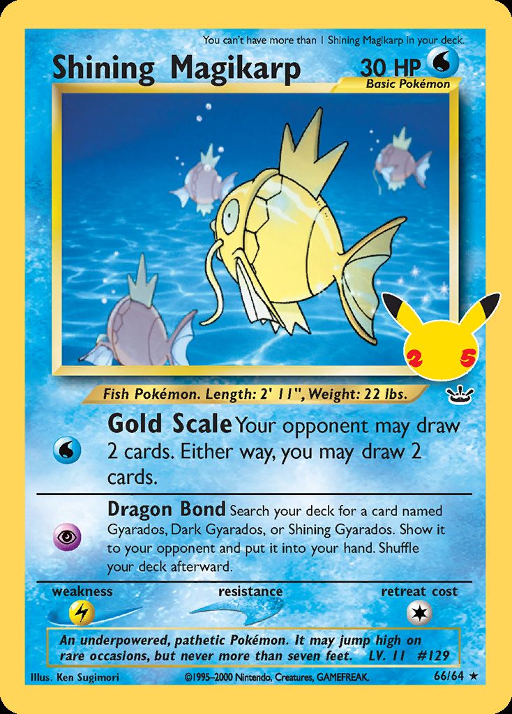 Shining Magikarp Graded 10 Pokemon Celebrations