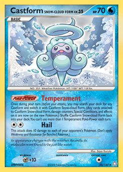 Castform Snow-cloud Form