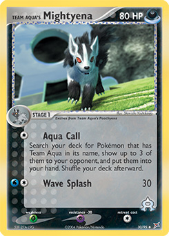 Team Aqua's Mightyena