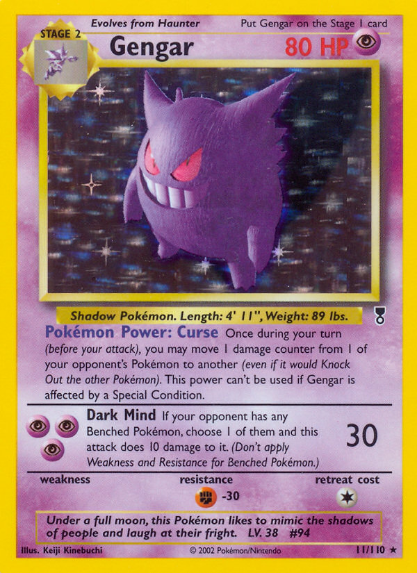 Gengar 11/110 - Legendary Collection - Legendary Collection - Pokemon Trading Card Game ...