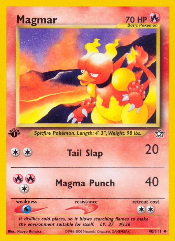 Magmar 40/111 - Neo Genesis - Neo Genesis - Pokemon Trading Card Game - PokeMasters