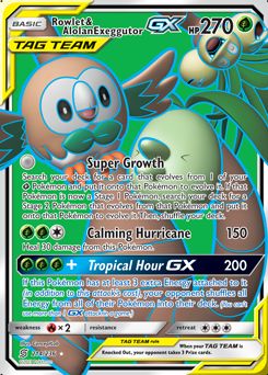 Rowlet & Alolan Exeggutor-GX