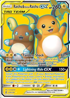 Raichu & Alolan Raichu-GX