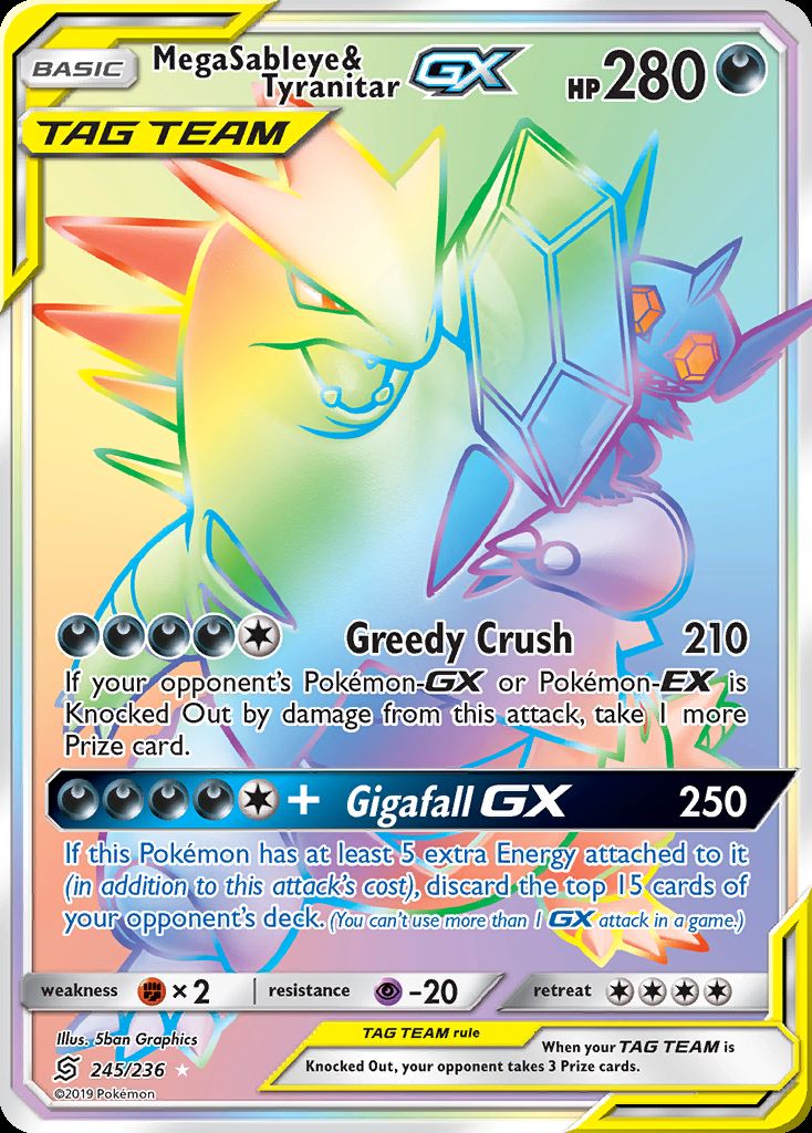 Mega Sableye & Tyranitar-GX