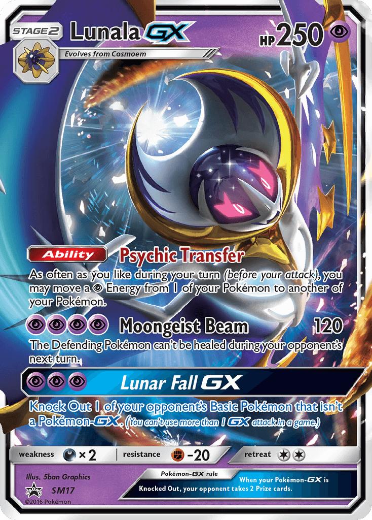 Lunala GX SM17 Sun Moon Black Star Promos Sun Moon Pokemon