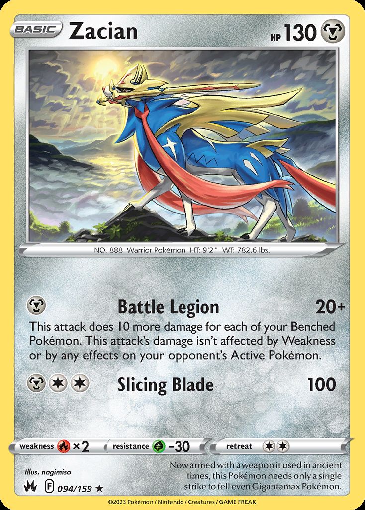 Pokemon TCG - s1W - 046/060 (RR) - Zacian V