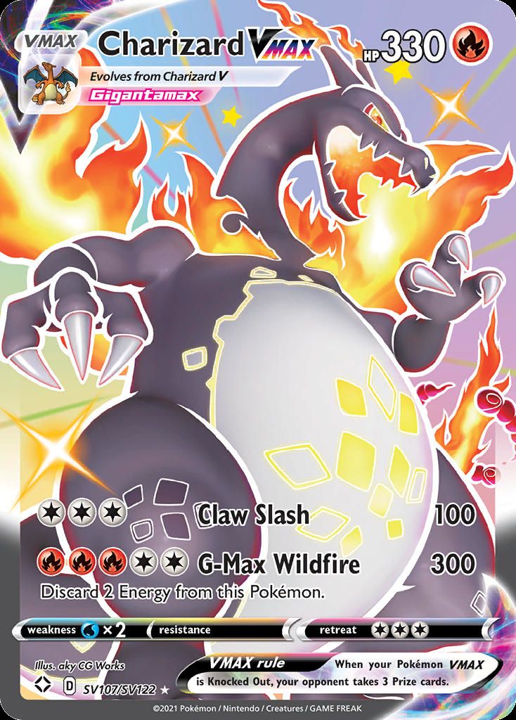Charizard VMAX SV107 Shining Fates Shiny Vault Sword Shield
