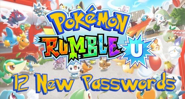 Pokemon Rumble U - 12 New Passwords