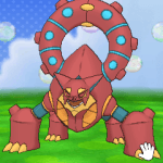 Volcanion in Pokemon Amie