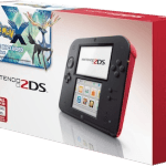 Red Nintendo 2DS with Pokemon X