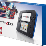 Blue Nintendo 2DS with Pokemon Y