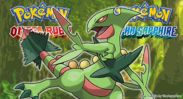 Pokemon Omega Ruby & Alpha Sapphire - Mega Sceptile, Mega Swampert, Mega Diancie